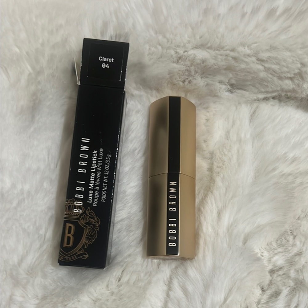 Bobbi Brown Luxe Matte Lipstick in Claret 04 nib .12oz
